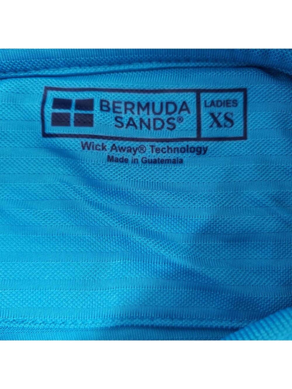 Bermuda Sands Golf Polo Women's Size XS Turquoise Wickaway - Picture 5 of 7